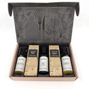 Inspired by Thoughtfully Gourmet Pantry Box Small 4pc Oils Salts Set BB 07/2026